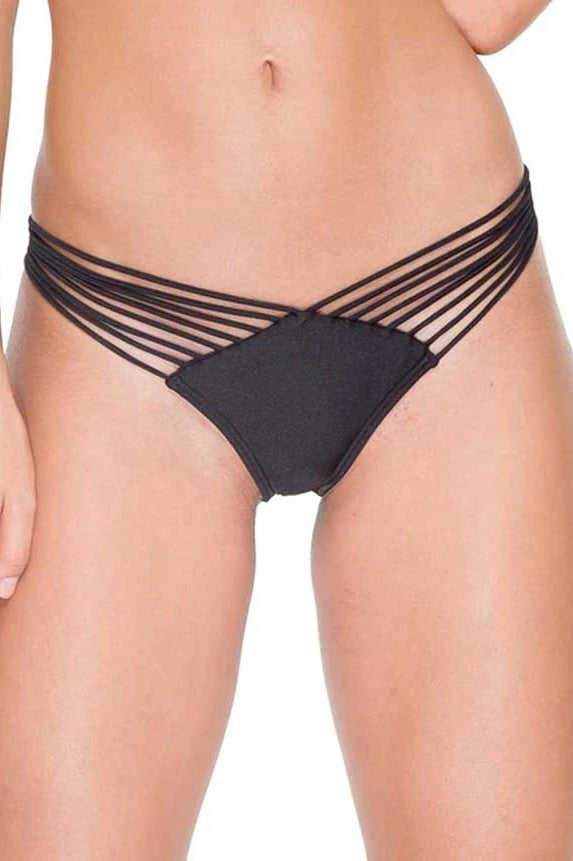 Luli Fama Cosita Buena STRAPPY BRAZILIAN RUCHED BACK BOTTOM